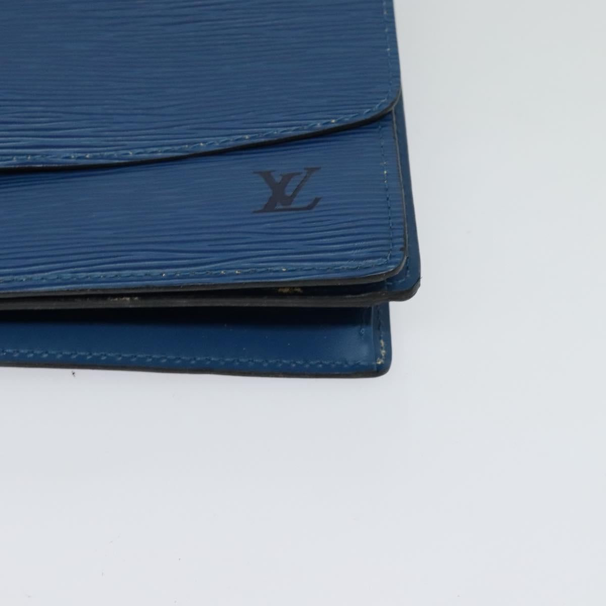 LOUIS VUITTON Epi Grenel Shoulder Bag Blue M52362 LV Auth ep8436