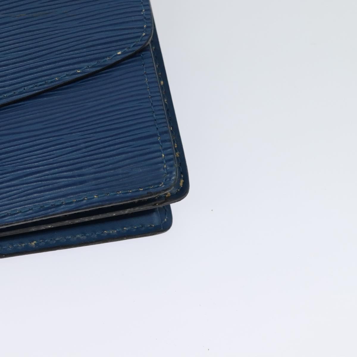 LOUIS VUITTON Epi Grenel Shoulder Bag Blue M52362 LV Auth ep8436