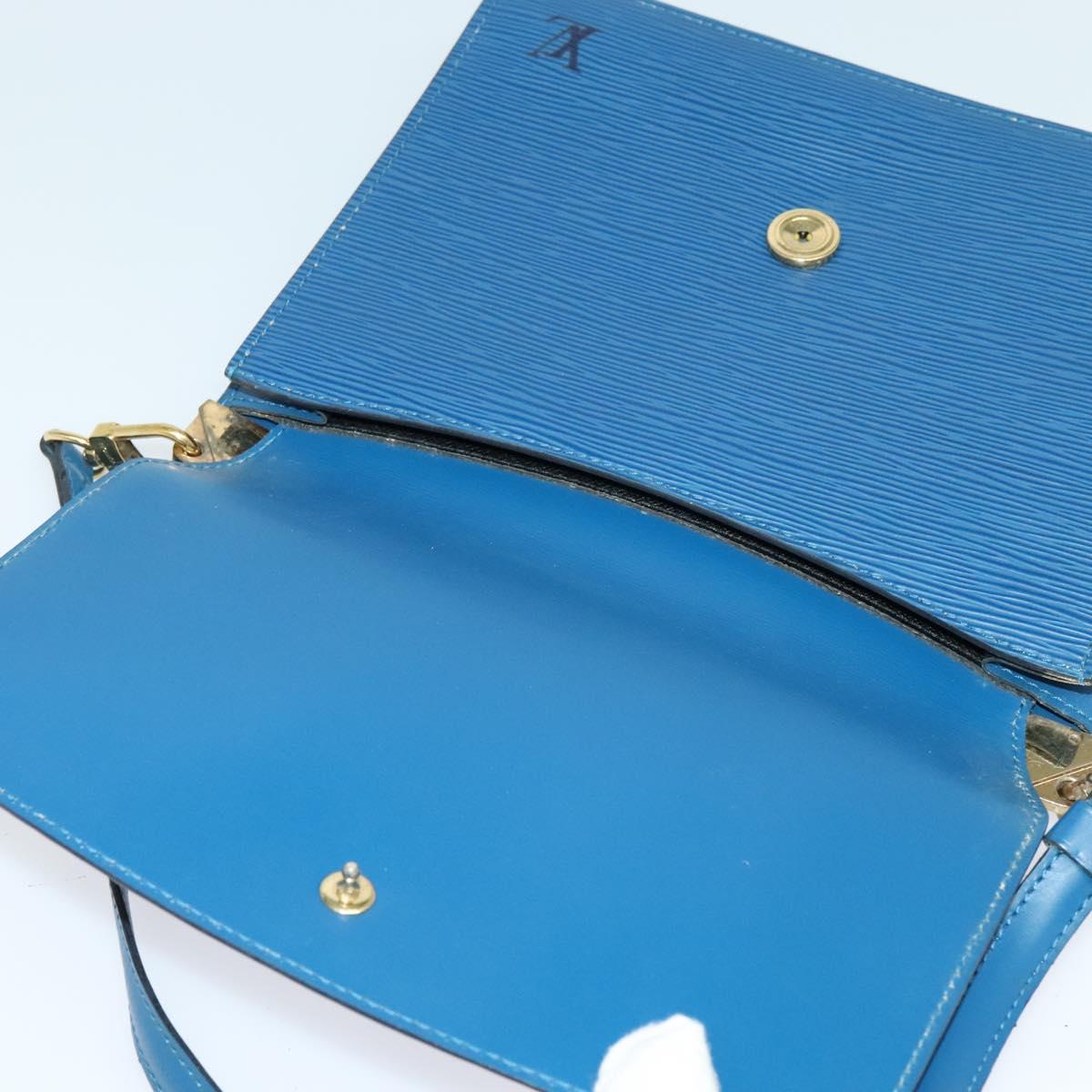 LOUIS VUITTON Epi Grenel Shoulder Bag Blue M52362 LV Auth ep8436