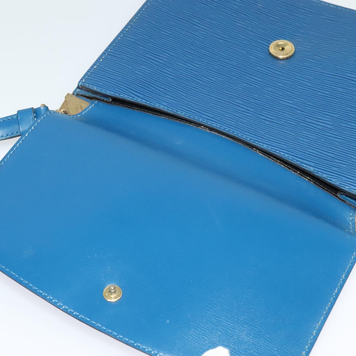 LOUIS VUITTON Epi Grenel Shoulder Bag Blue M52362 LV Auth ep8436