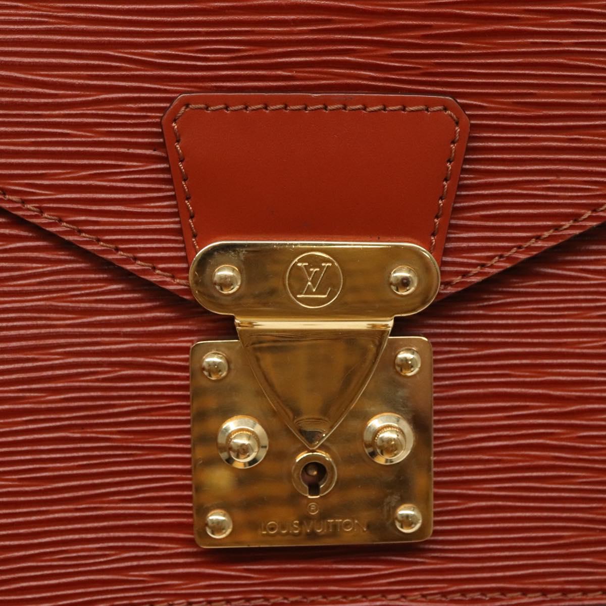 LOUIS VUITTON Epi Monceau 28 Hand Bag Brown M52123 LV Auth ep8444