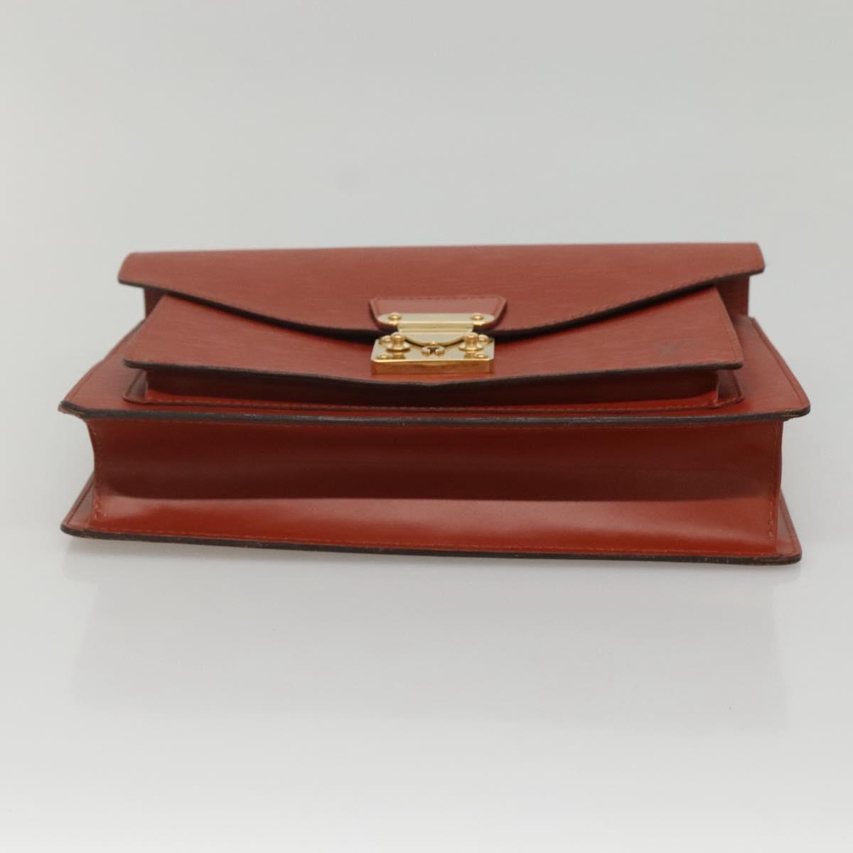 LOUIS VUITTON Epi Monceau 28 Hand Bag Brown M52123 LV Auth ep8444