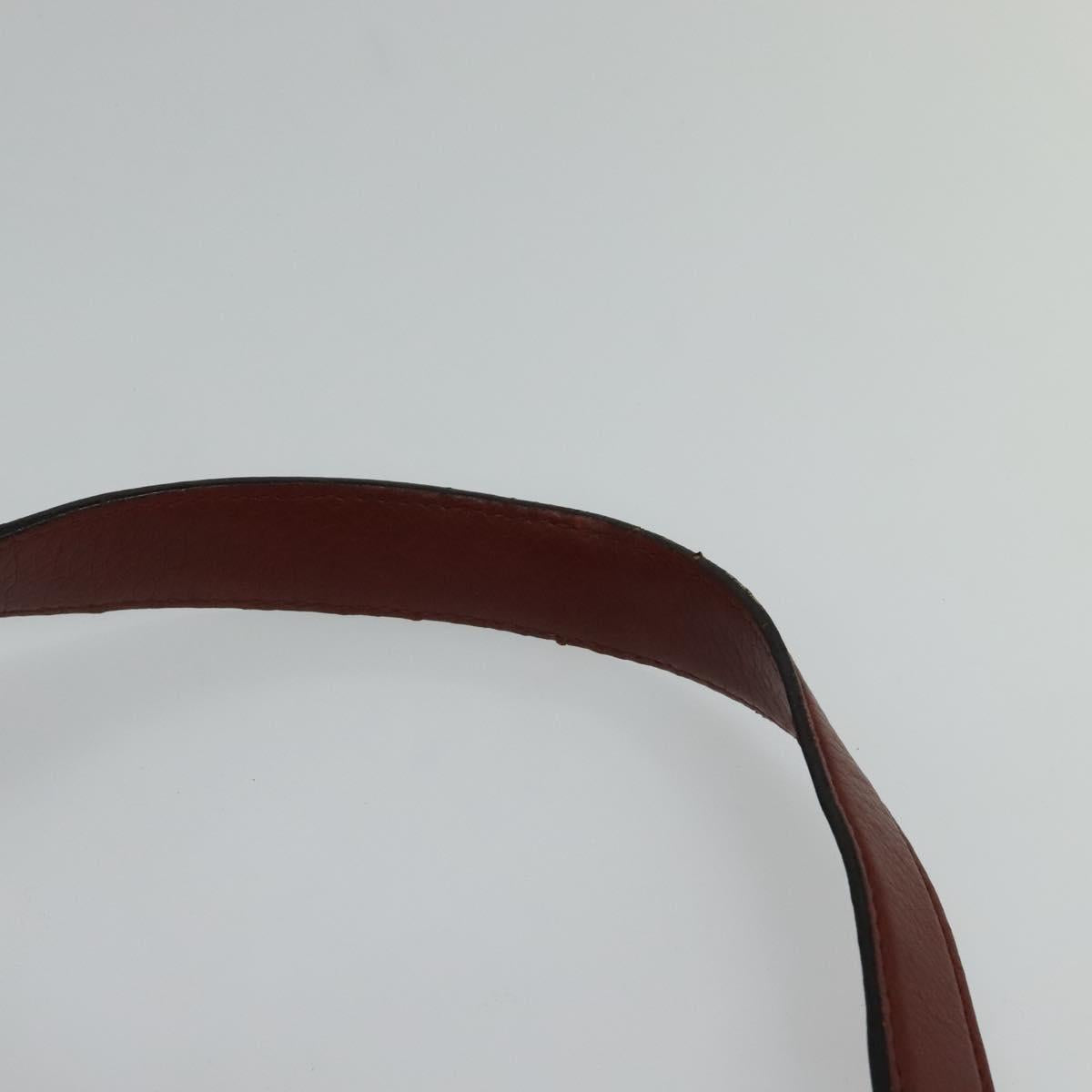 GUCCI Shoulder Bag Leather 2way Brown Gold 296851 Auth ep8453