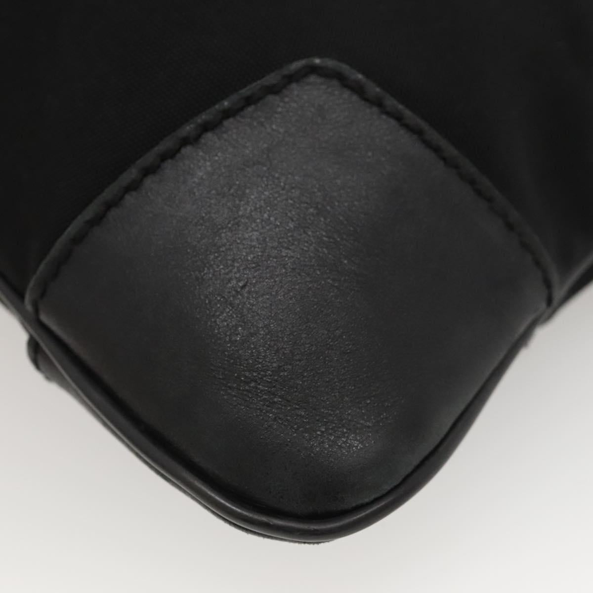 GUCCI Shoulder Bag Nylon Black Silver 148476 Auth ep8456