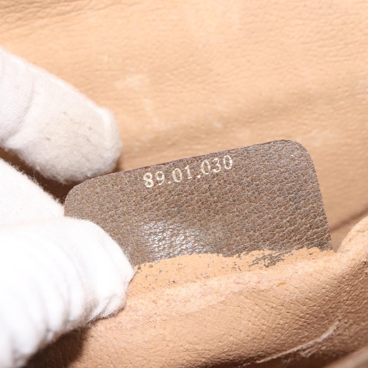 GUCCI GG Supreme Web Sherry Line Clutch Bag PVC Beige 89 01 030 Auth ep8459