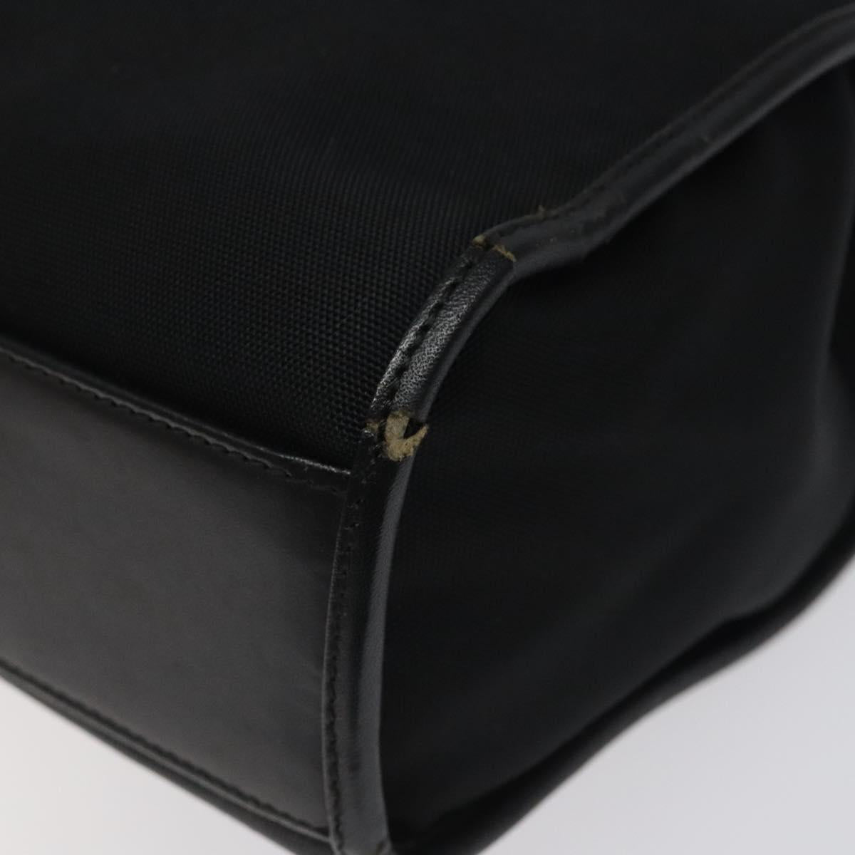 GUCCI Jackie Hand Bag Nylon Black Silver 002 1065 Auth ep8460