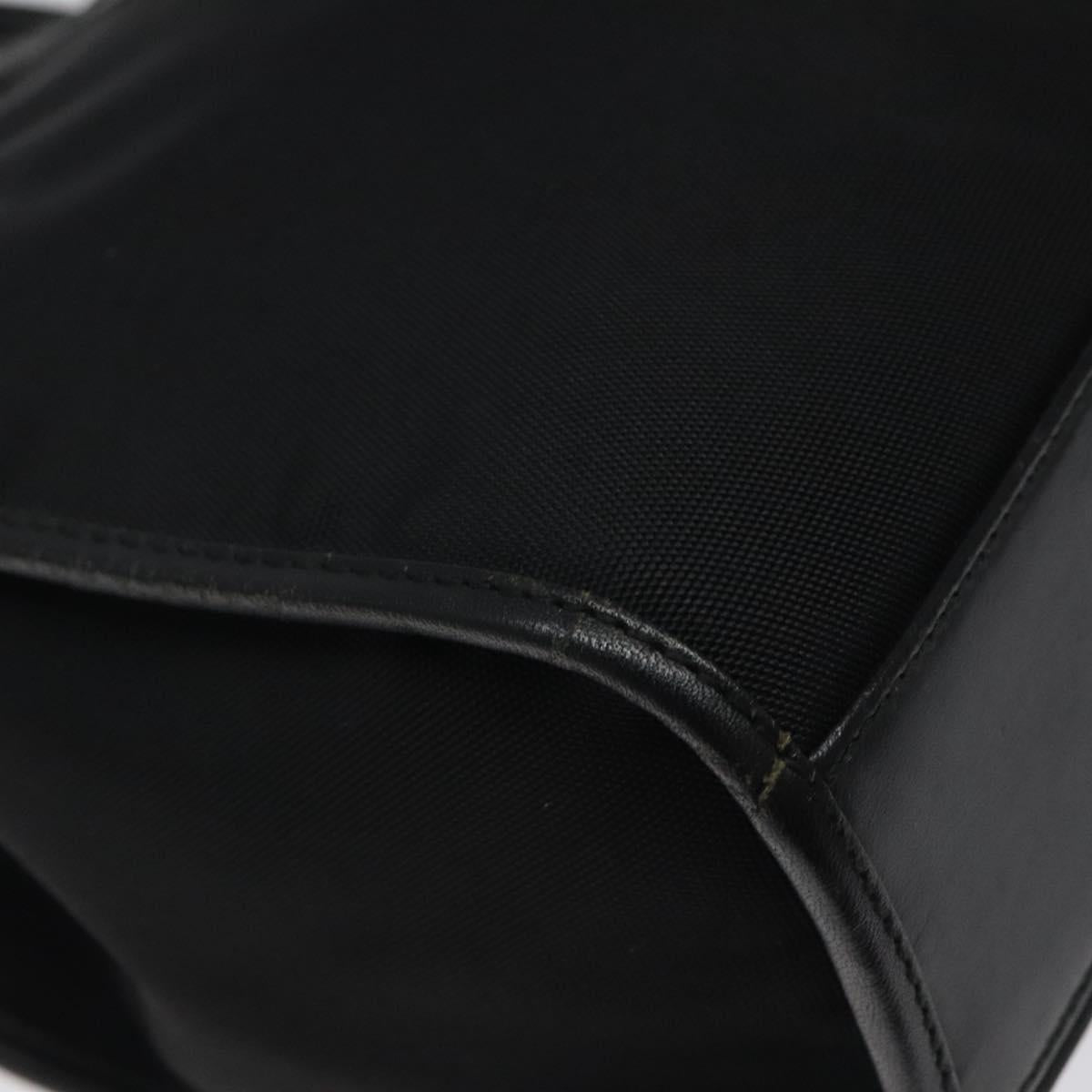 GUCCI Jackie Hand Bag Nylon Black Silver 002 1065 Auth ep8460