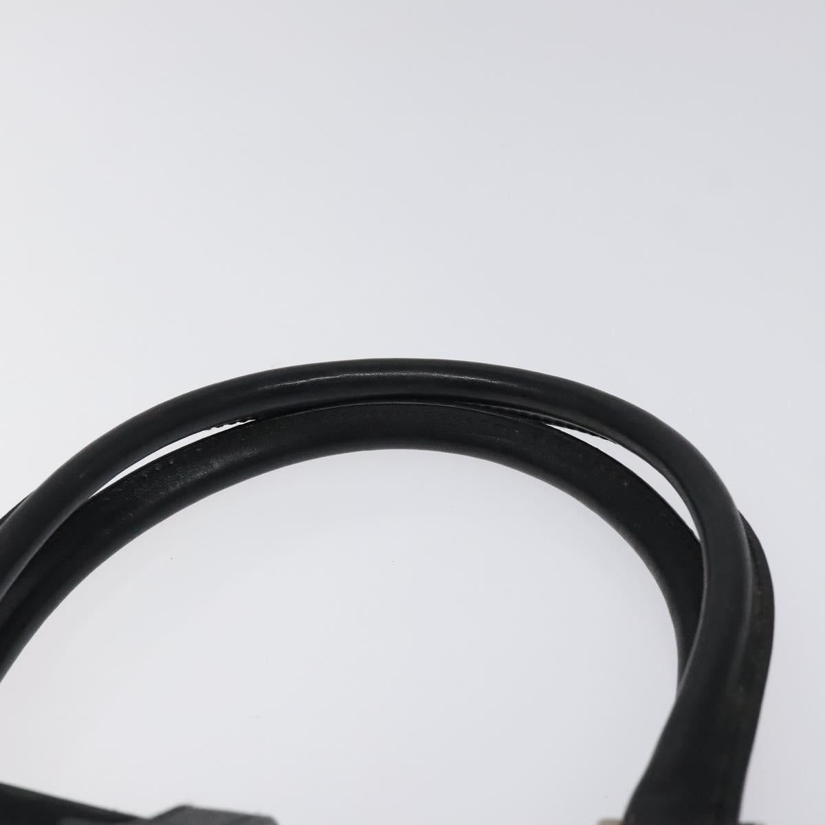 GUCCI Jackie Hand Bag Nylon Black Silver 002 1065 Auth ep8460