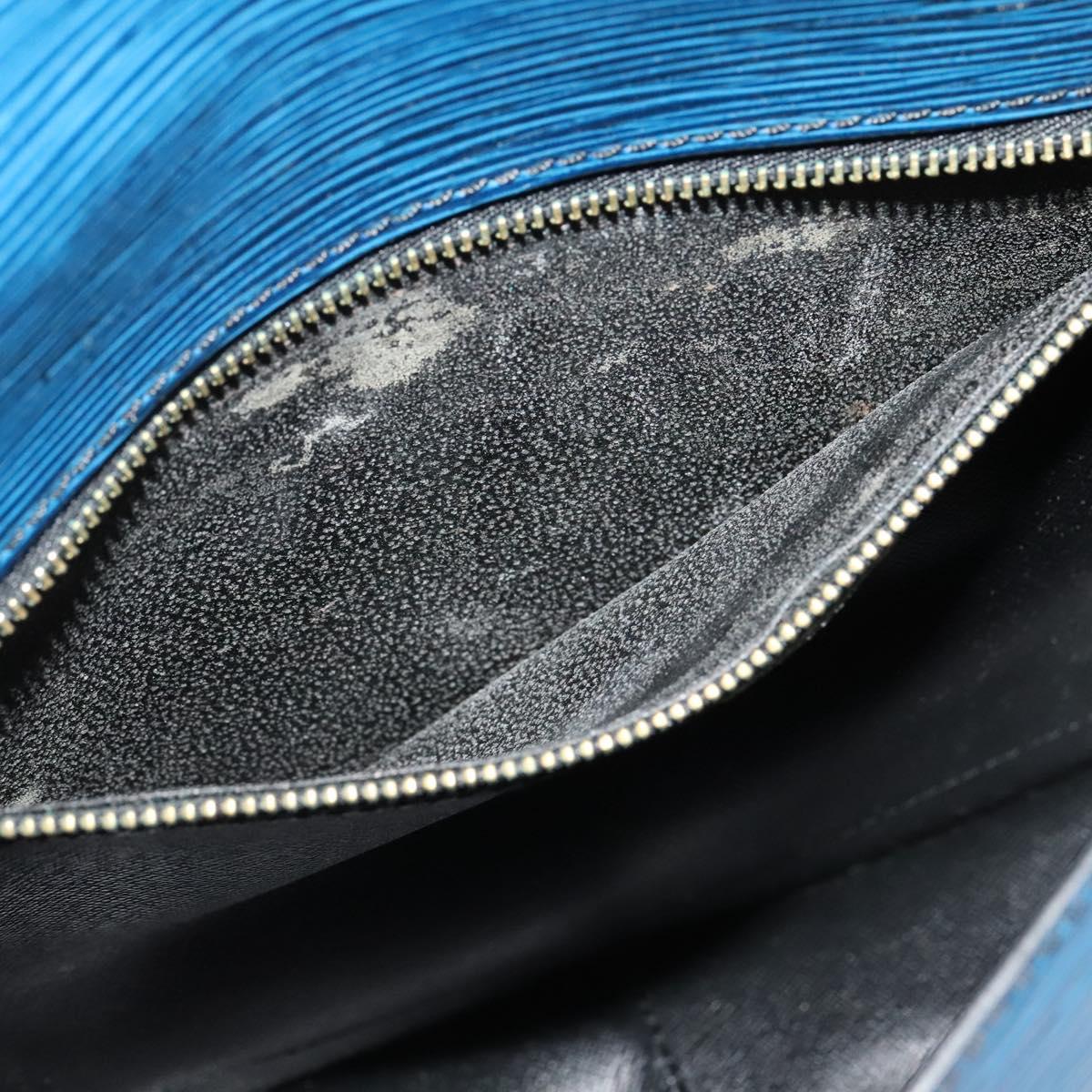 LOUIS VUITTON Epi Saint Cloud GM Shoulder Bag Toledo Blue M52195 LV Auth ep8466