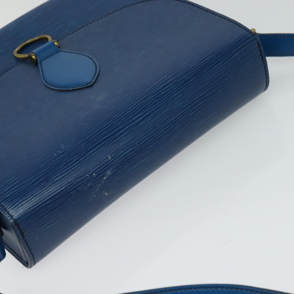 LOUIS VUITTON Epi Saint Cloud GM Shoulder Bag Toledo Blue M52195 LV Auth ep8466