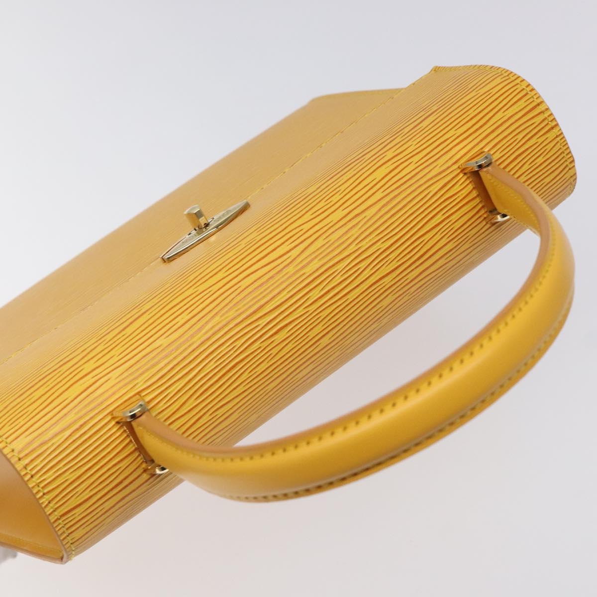 LOUIS VUITTON Epi Malesherbes Hand Bag Tassili Yellow Jonne M52379 Auth ep8467