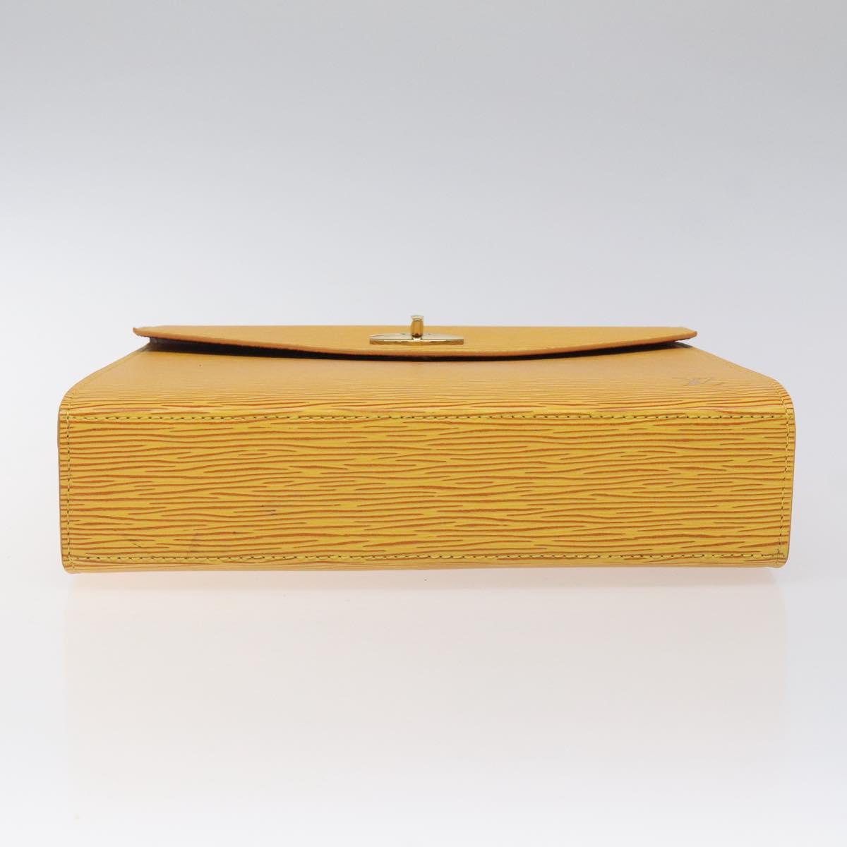 LOUIS VUITTON Epi Malesherbes Hand Bag Tassili Yellow Jonne M52379 Auth ep8467