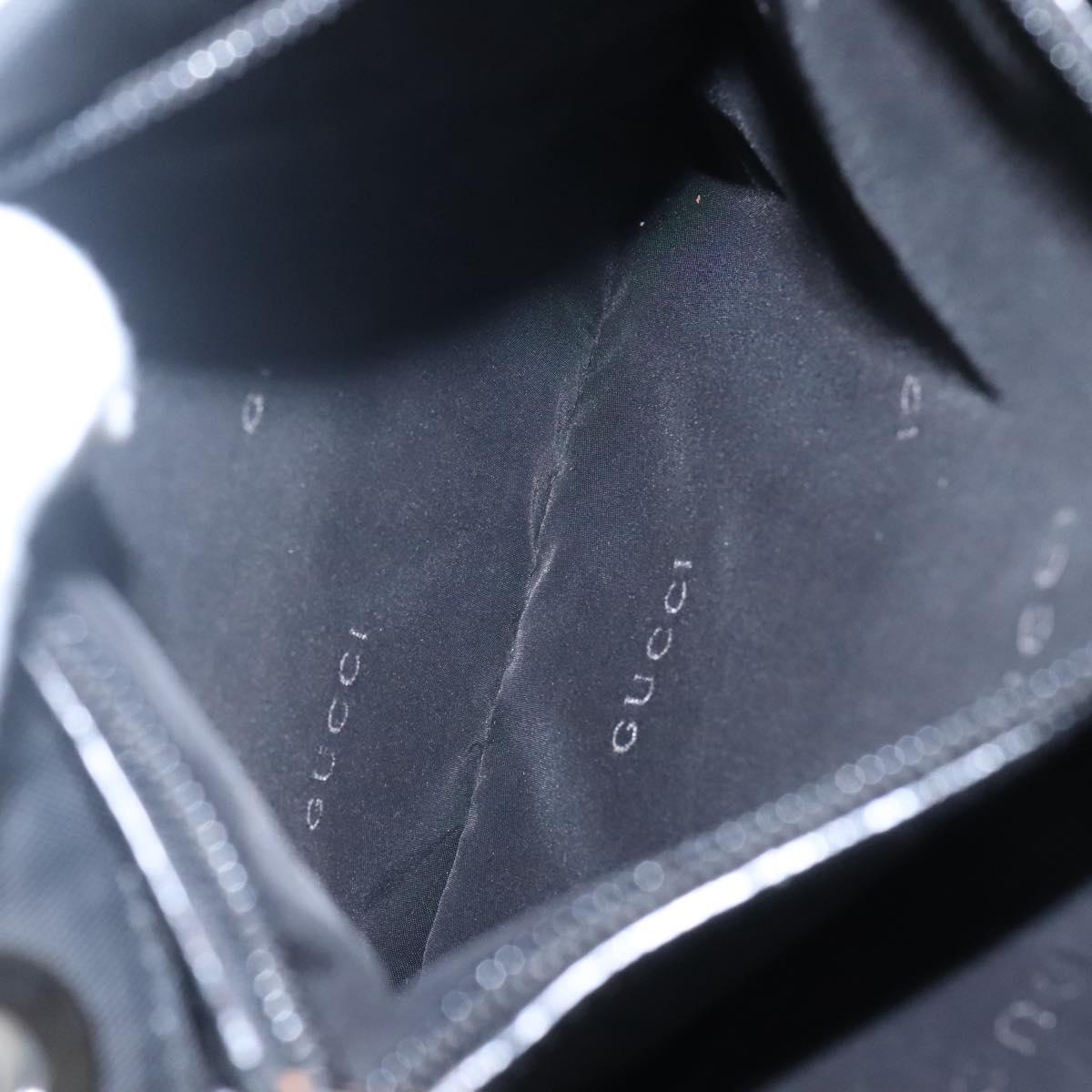 GUCCI Bamboo Hand Bag Nylon Black 002 1010 Auth ep8468