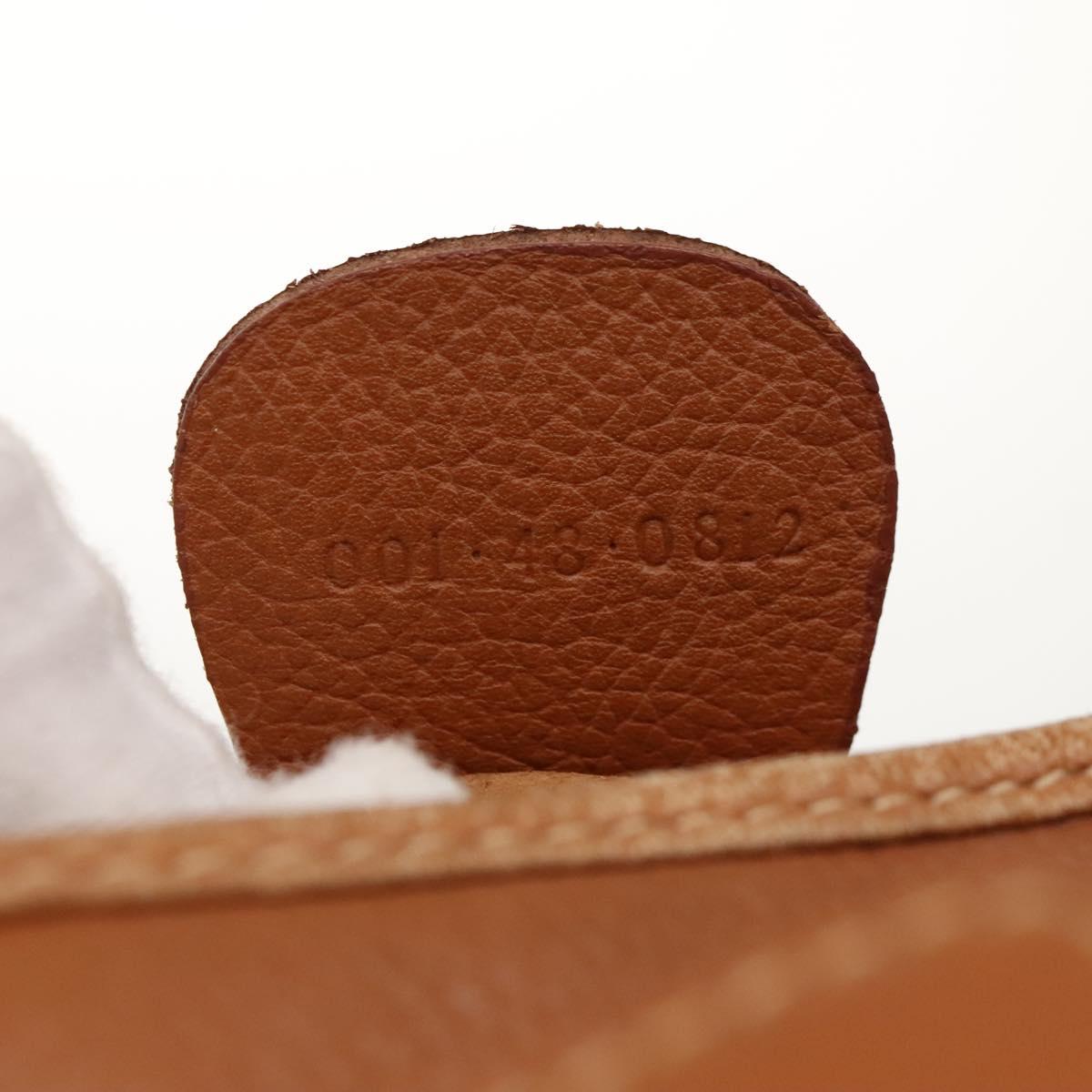GUCCI Shoulder Bag Leather Brown Gold 001 48 0812 Auth ep8497