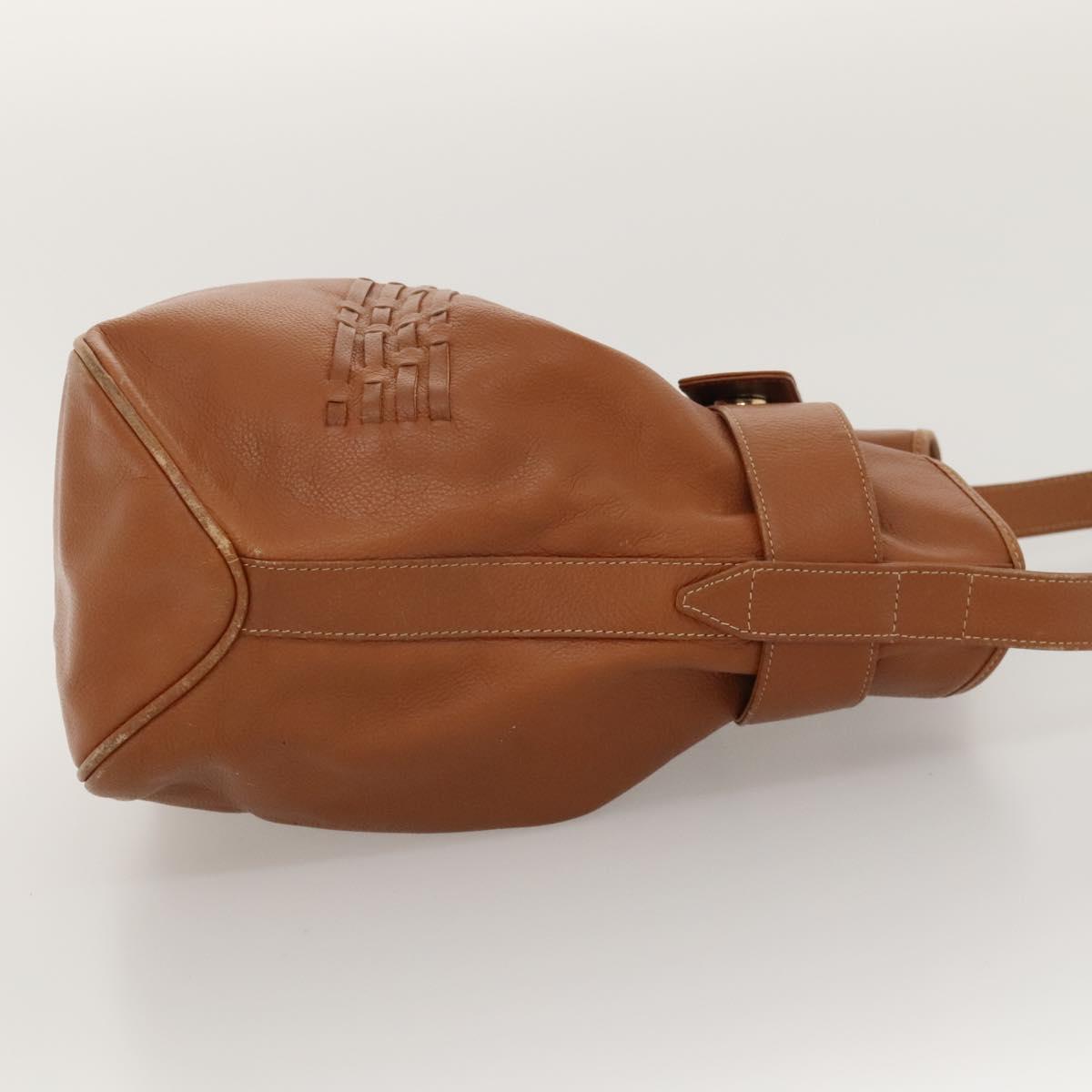 GUCCI Shoulder Bag Leather Brown Gold 001 48 0812 Auth ep8497