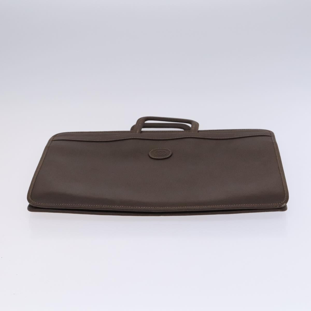 GUCCI Business Bag Leather 2way Brown Auth ep8518