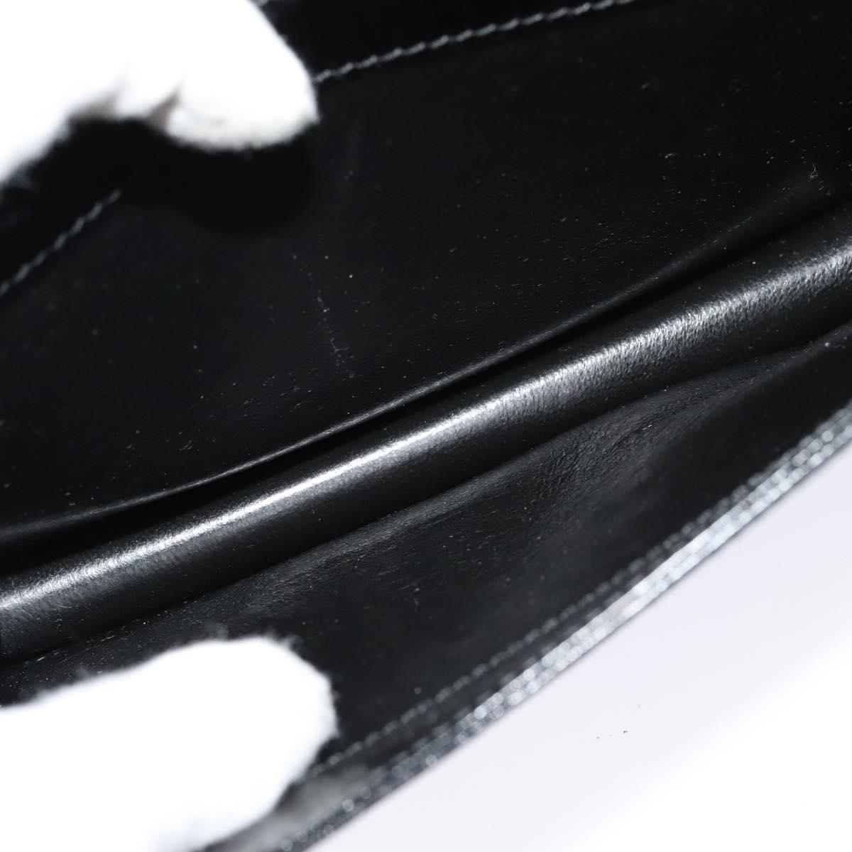 GUCCI Shoulder Bag Leather Black Gold 004 1781 0625 Auth ep8534