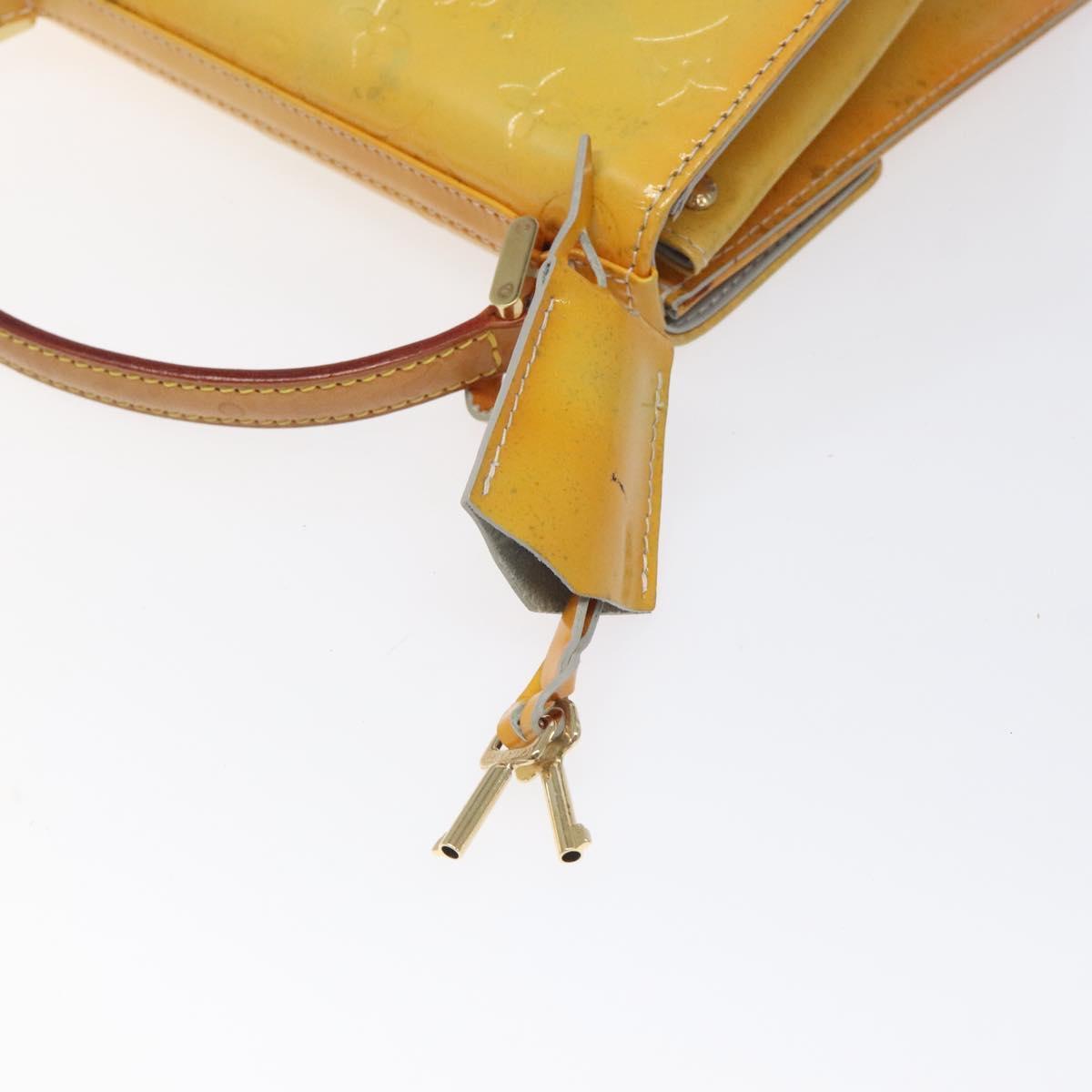 LOUIS VUITTON Monogram Vernis Spring Street Hand Bag Gris M91029 LV Auth ep8537