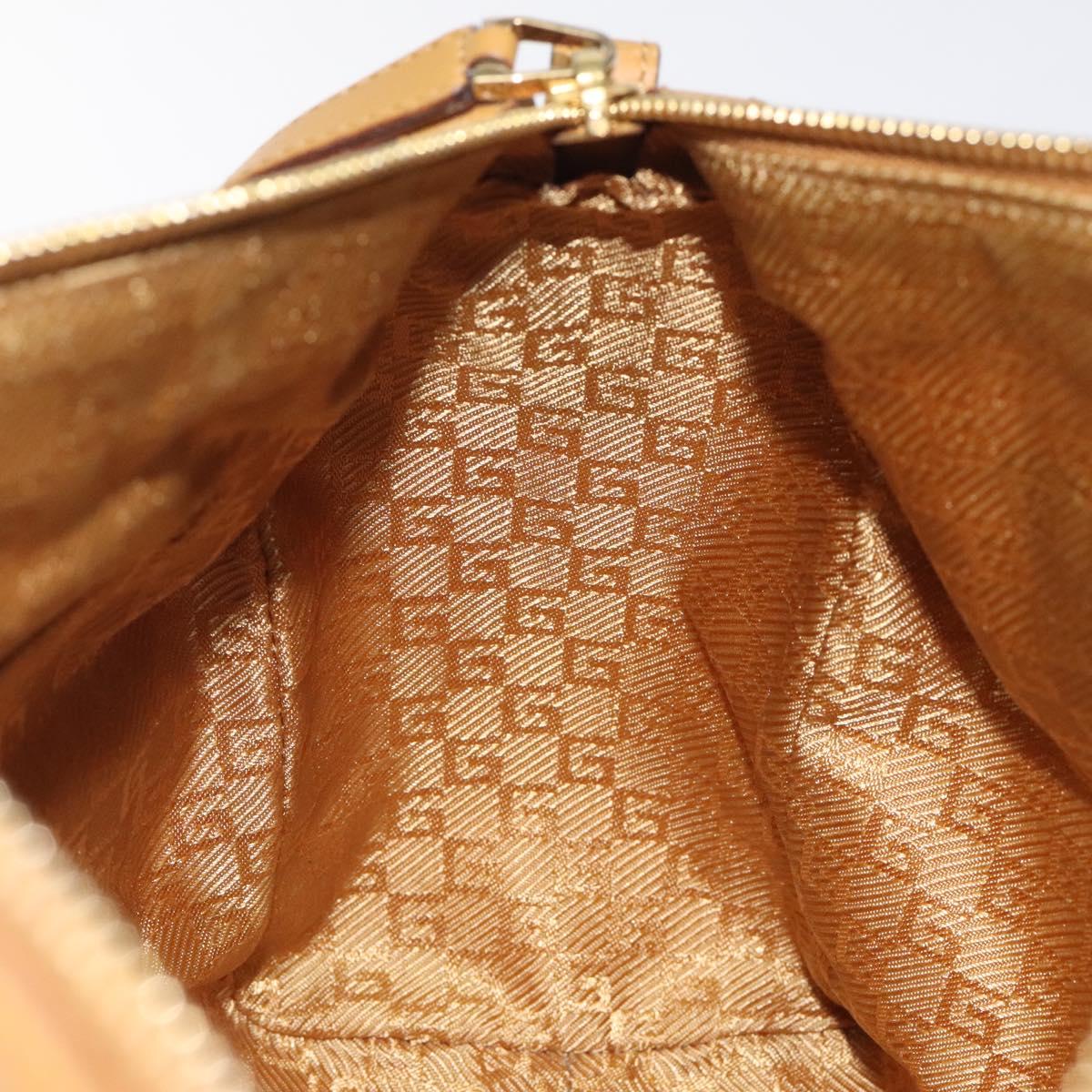 GUCCI Hand Bag Suede Pink Gold 000 0851 Auth ep8548