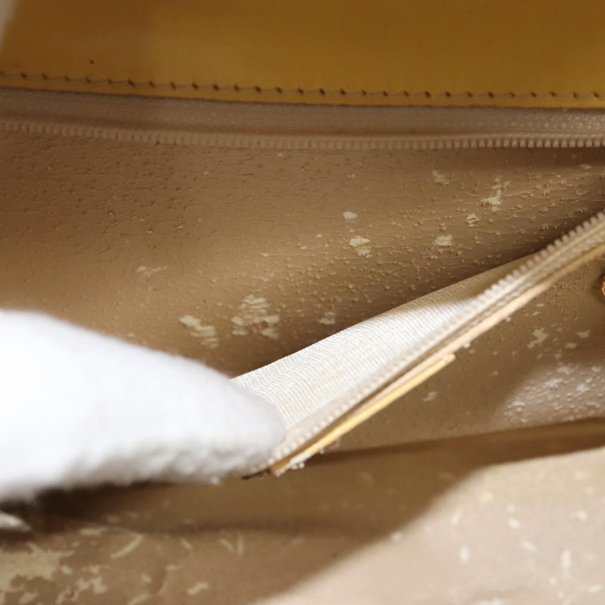 GUCCI Bamboo Chain Shoulder Bag Leather Yellow 001 115 1497 Auth ep8600