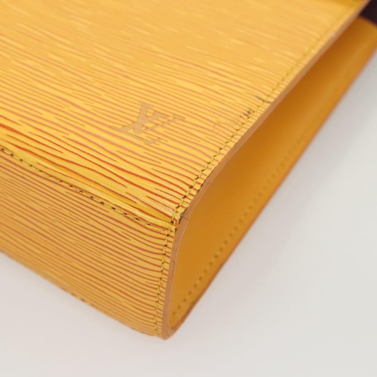 LOUIS VUITTON Epi Malesherbes Hand Bag Tassili Yellow Jonne M52379 Auth ep8616