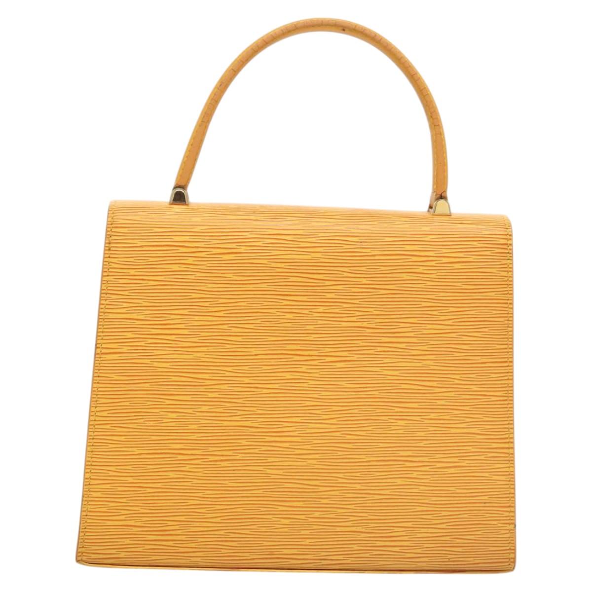 LOUIS VUITTON Epi Malesherbes Hand Bag Tassili Yellow Jonne M52379 Auth ep8616