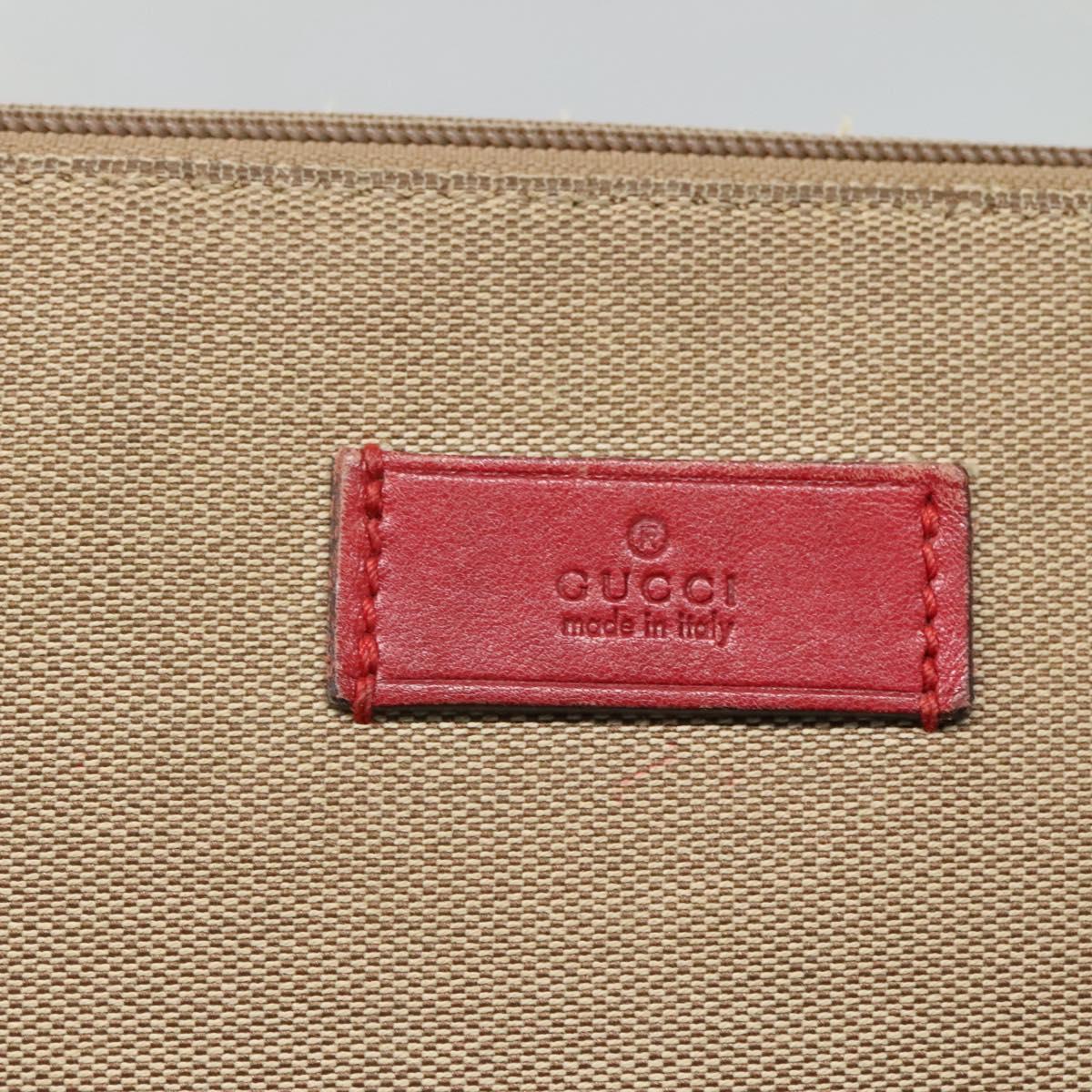 GUCCI Guccissima Shoulder Bag Canvas Beige 257301 Auth ep8622