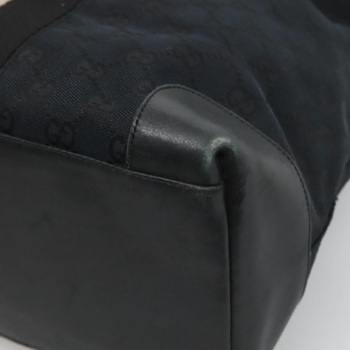 GUCCI GG Canvas Sherry Line Hand Bag Black White 002 1098 3444 Auth ep8642