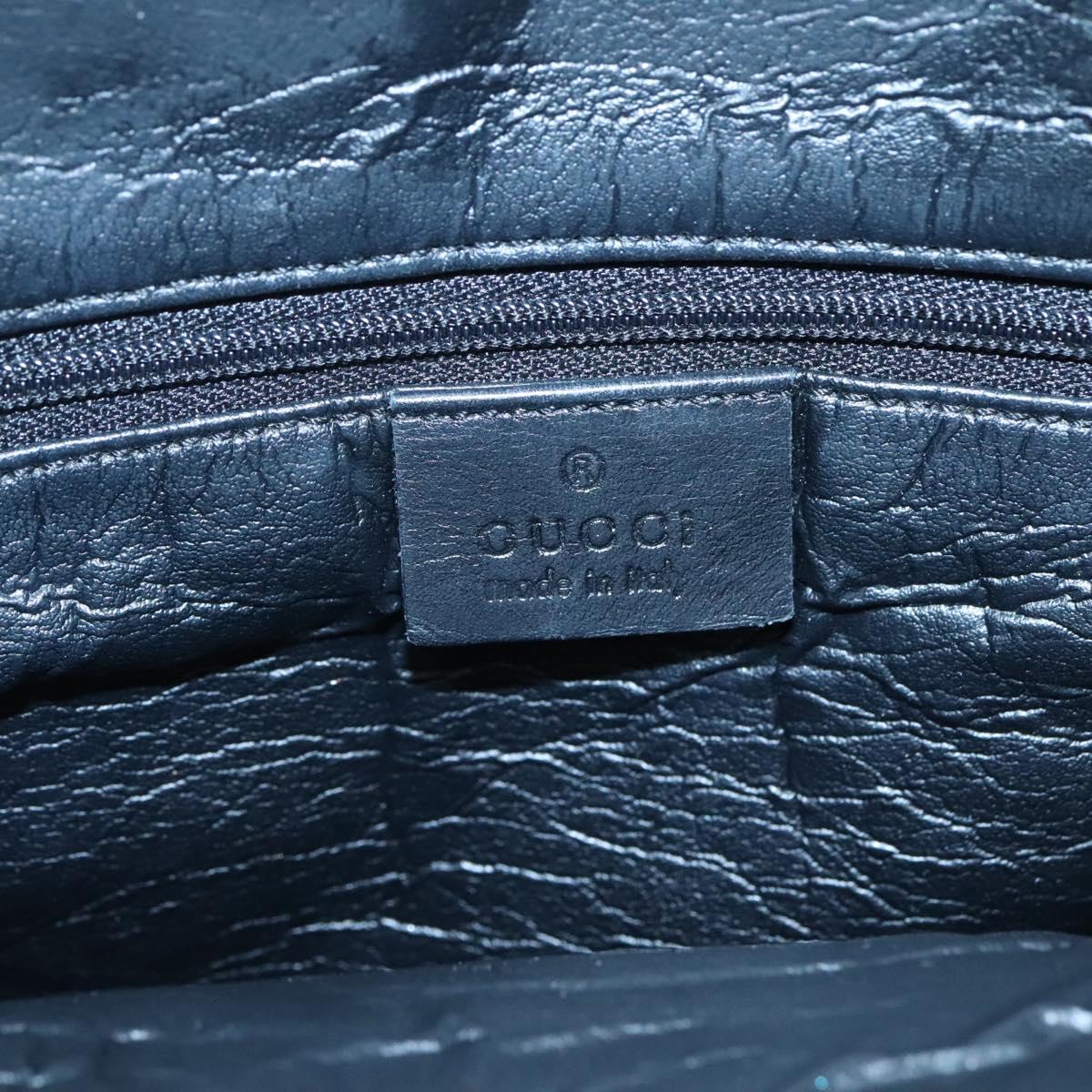 GUCCI GG Canvas Sherry Line Hand Bag Black White 002 1098 3444 Auth ep8642