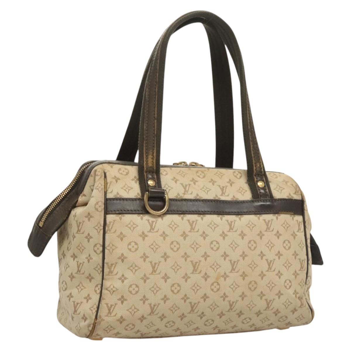 LOUIS VUITTON Monogram Mini Josephine PM Hand Bag Khaki M92215 LV Auth ep8644