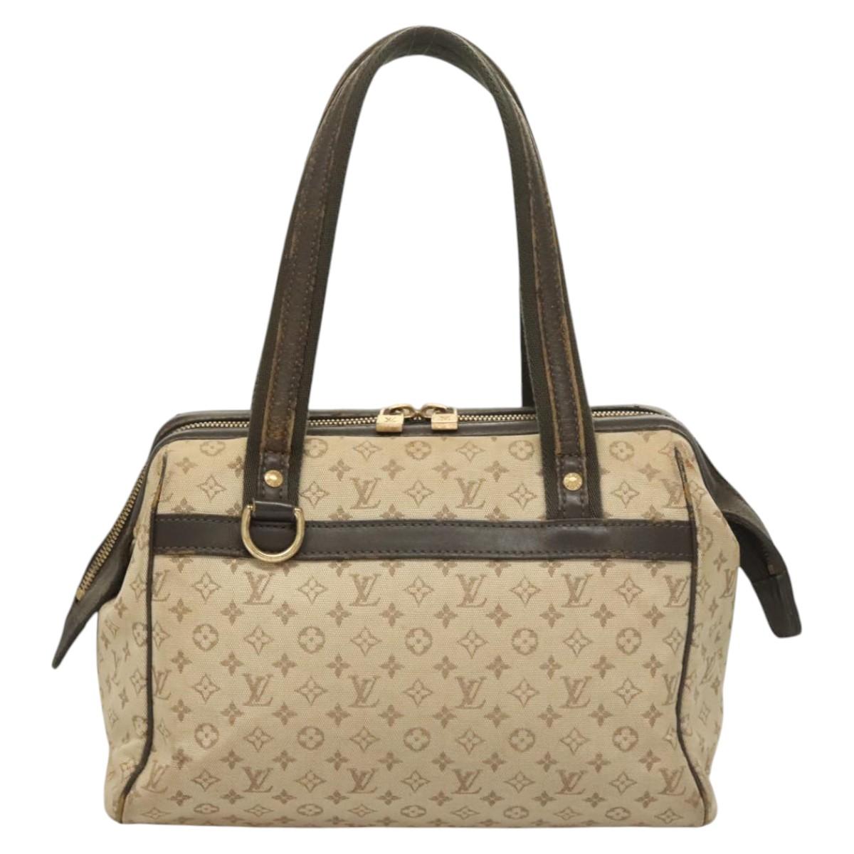 LOUIS VUITTON Monogram Mini Josephine PM Hand Bag Khaki M92215 LV Auth ep8644
