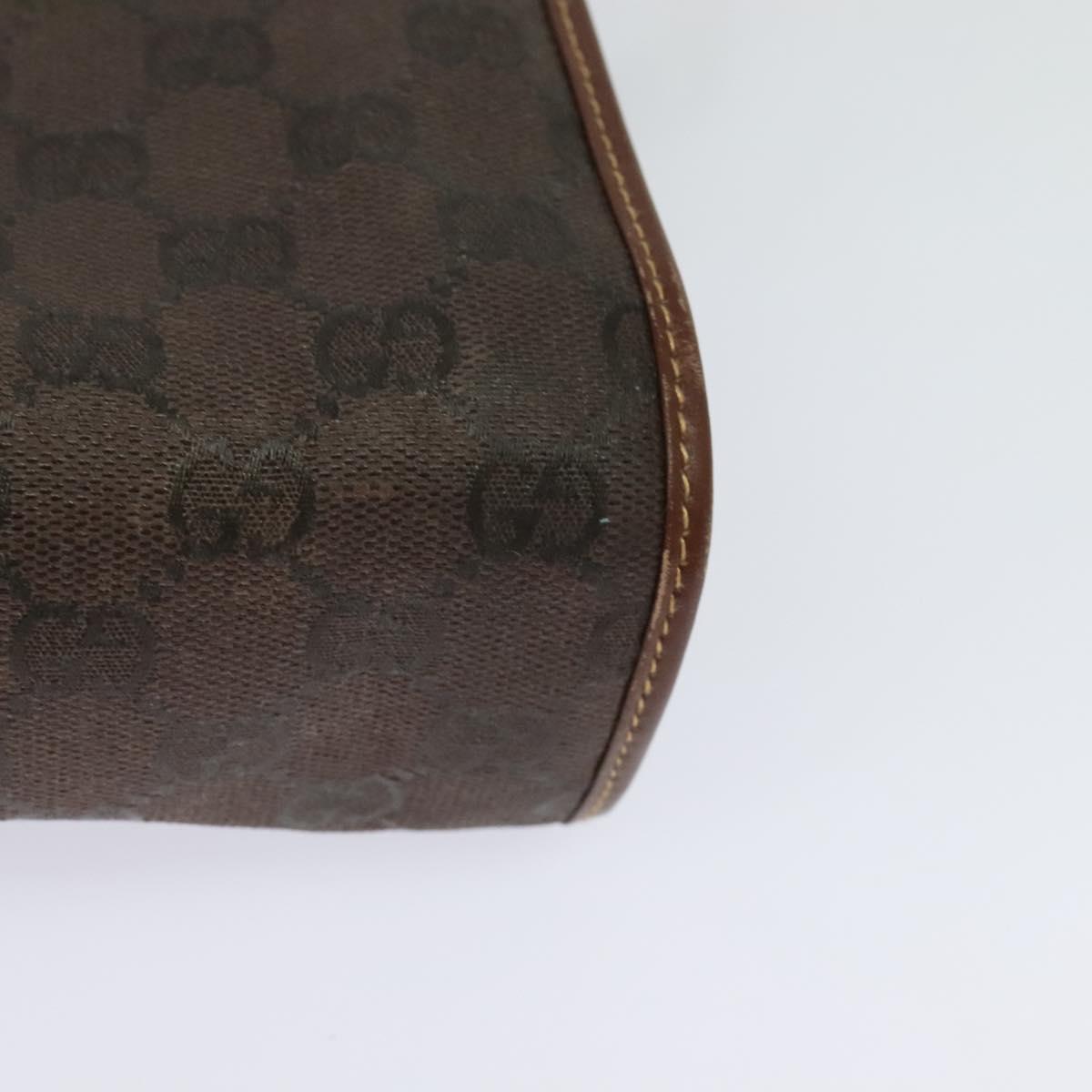 GUCCI GG Canvas Shoulder Bag Brown Gold 001 14 0712 Auth ep8705