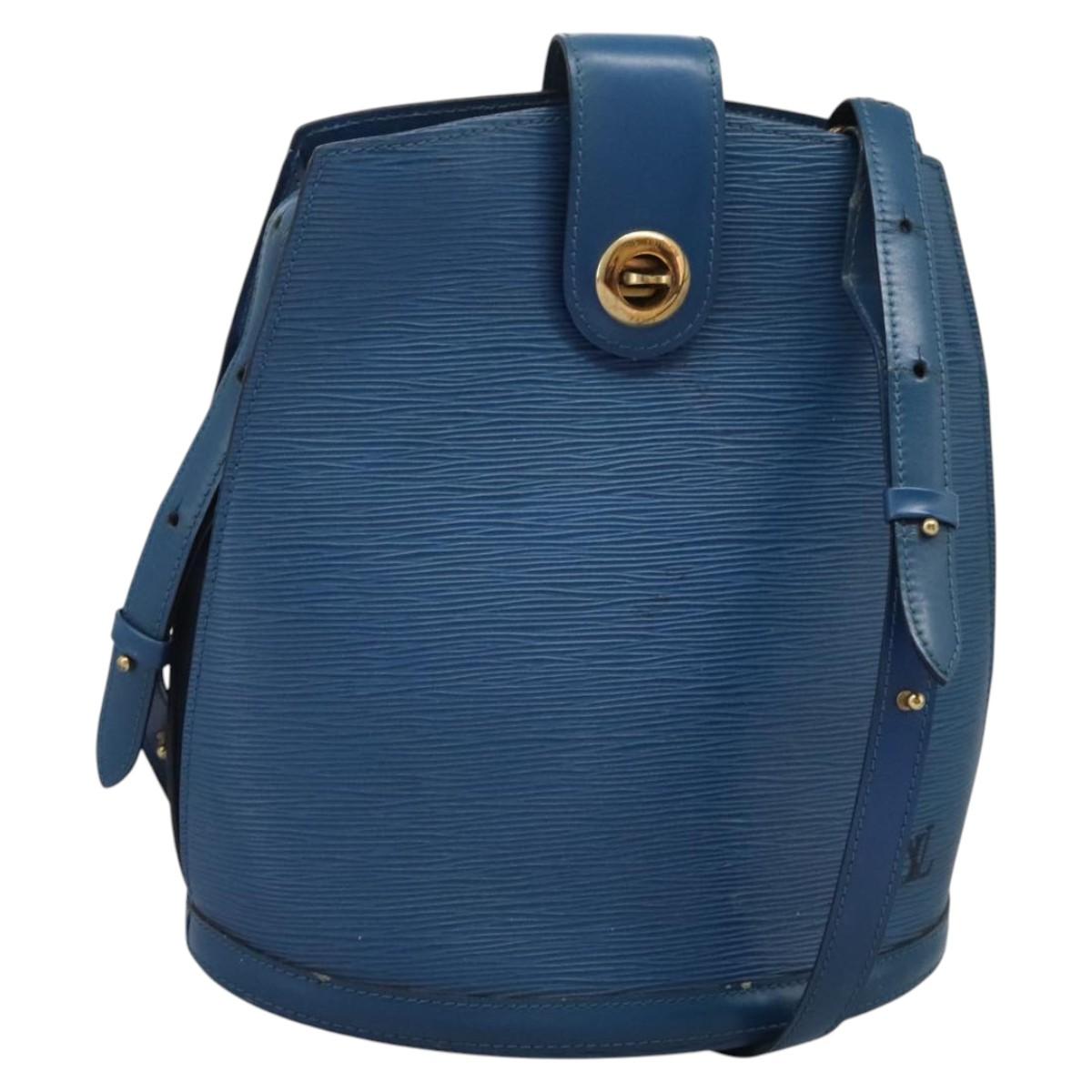 LOUIS VUITTON Epi Cluny Shoulder Bag Blue M52255 LV Auth ep8716