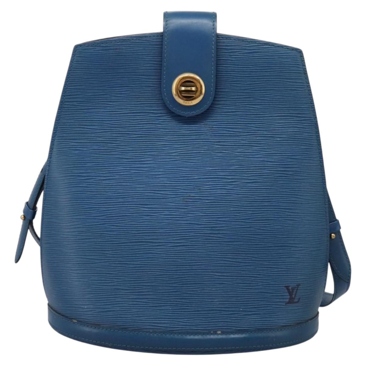 LOUIS VUITTON Epi Cluny Shoulder Bag Blue M52255 LV Auth ep8716