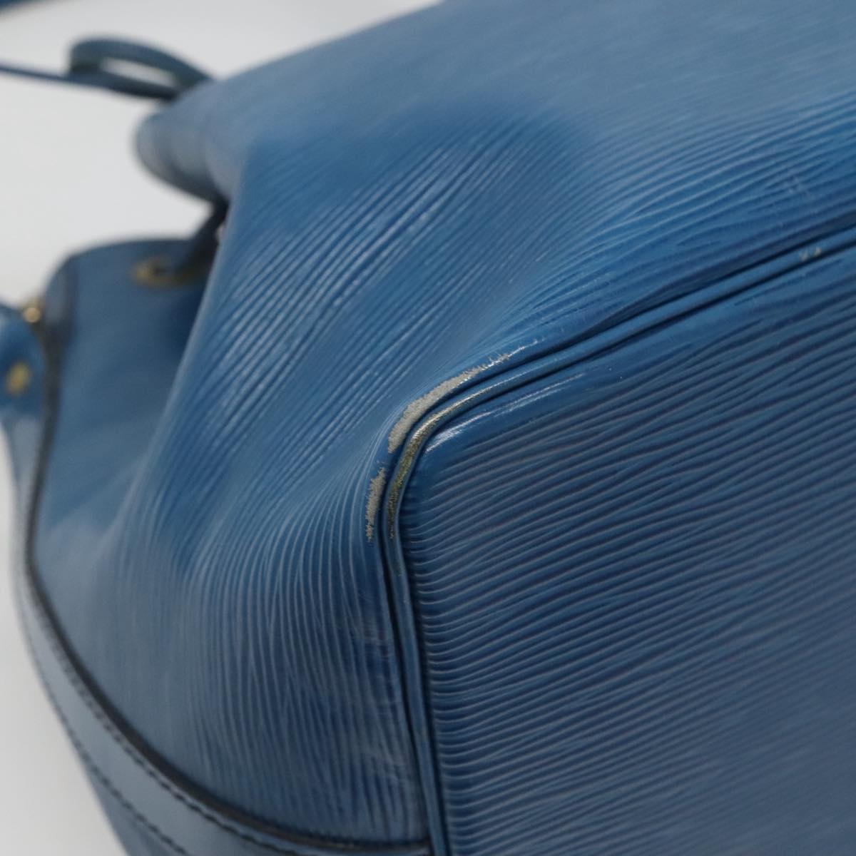 LOUIS VUITTON Epi Petit Noe Shoulder Bag Blue M44105 LV Auth ep8738