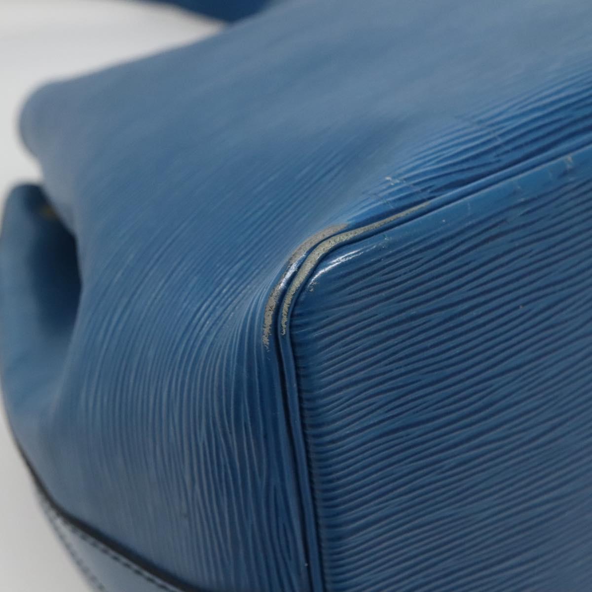 LOUIS VUITTON Epi Petit Noe Shoulder Bag Blue M44105 LV Auth ep8738