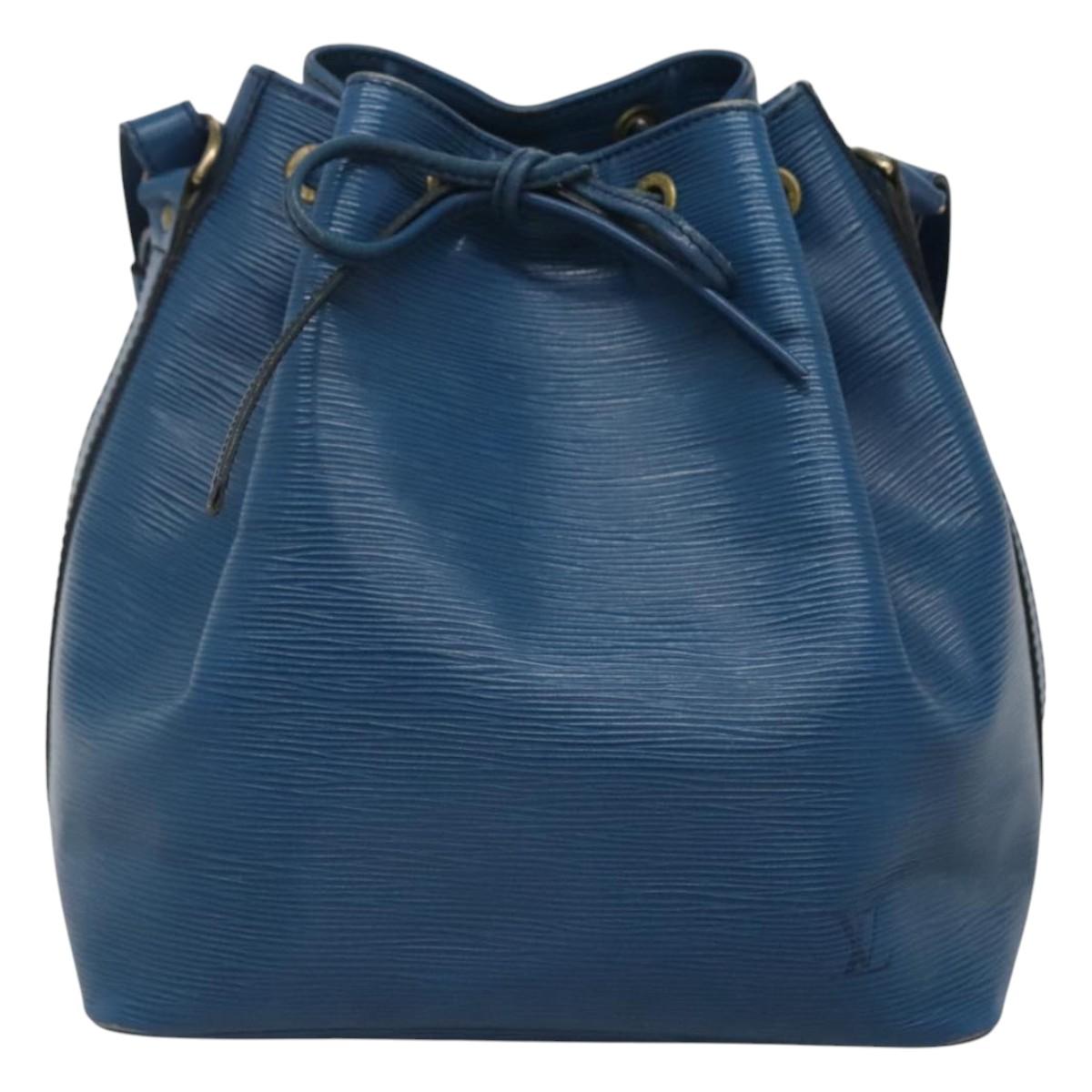 LOUIS VUITTON Epi Petit Noe Shoulder Bag Blue M44105 LV Auth ep8738