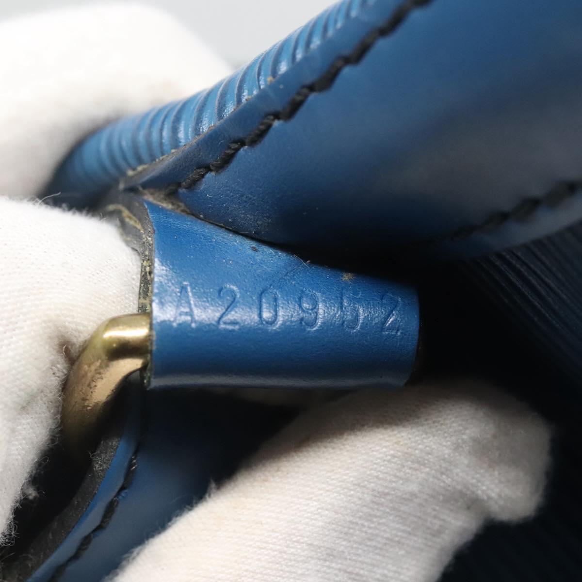 LOUIS VUITTON Epi Petit Noe Shoulder Bag Blue M44105 LV Auth ep8738