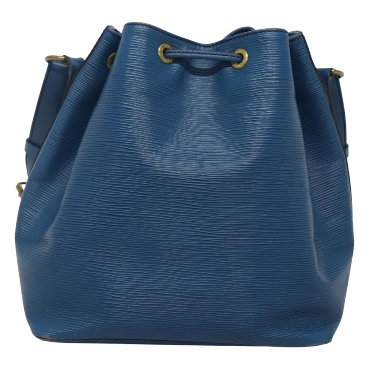 LOUIS VUITTON Epi Petit Noe Shoulder Bag Blue M44105 LV Auth ep8738