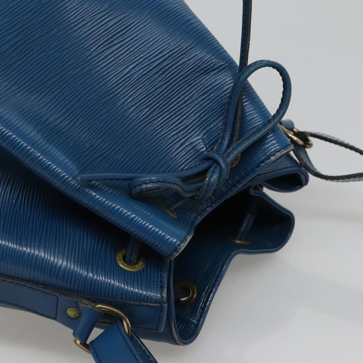 LOUIS VUITTON Epi Petit Noe Shoulder Bag Blue M44105 LV Auth ep8738