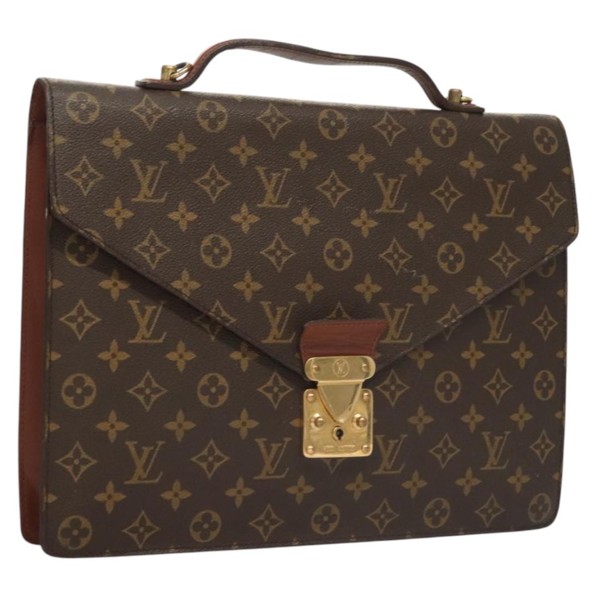 LOUIS VUITTON Monogram Porte Documents Bandouliere Bag M53338 Auth ep8745