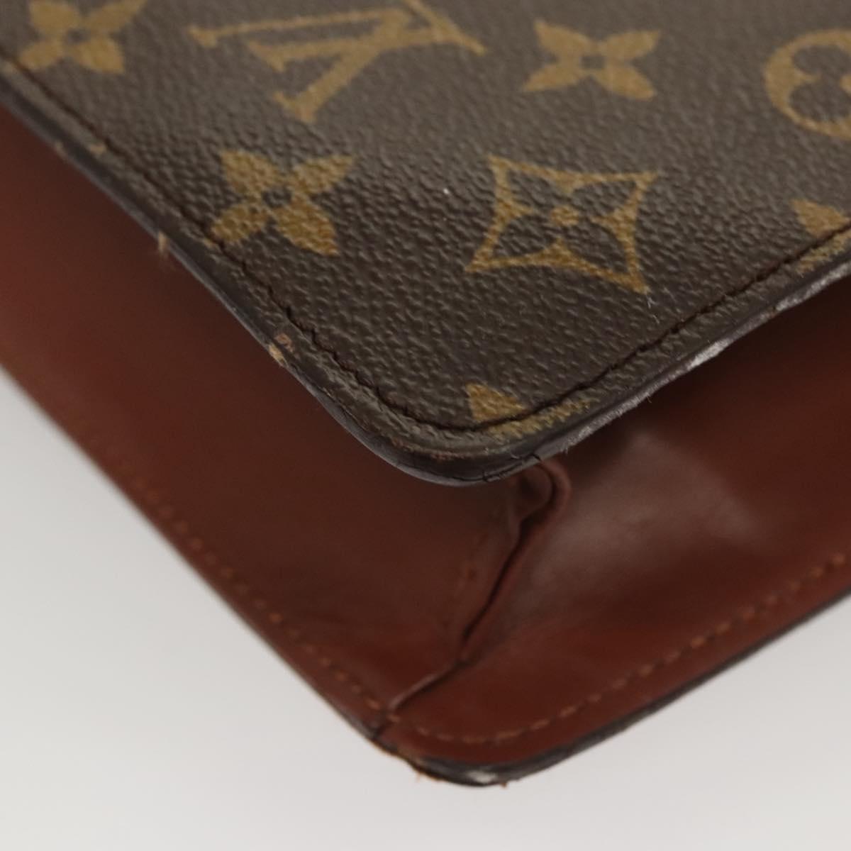 LOUIS VUITTON Monogram Porte Documents Bandouliere Bag M53338 Auth ep8745