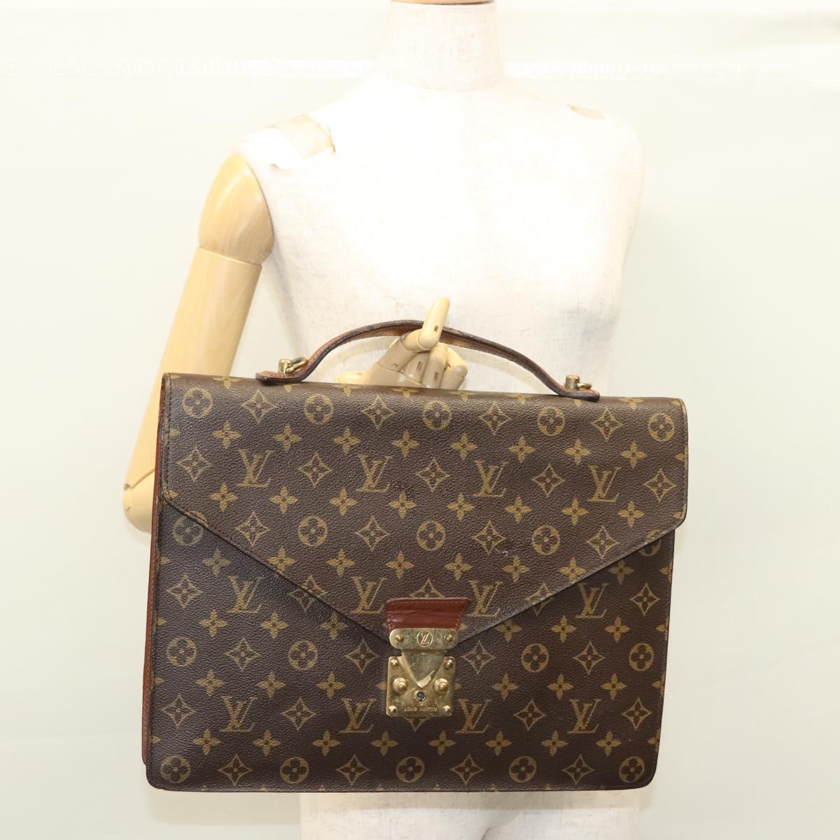 LOUIS VUITTON Monogram Porte Documents Bandouliere Bag M53338 Auth ep8745
