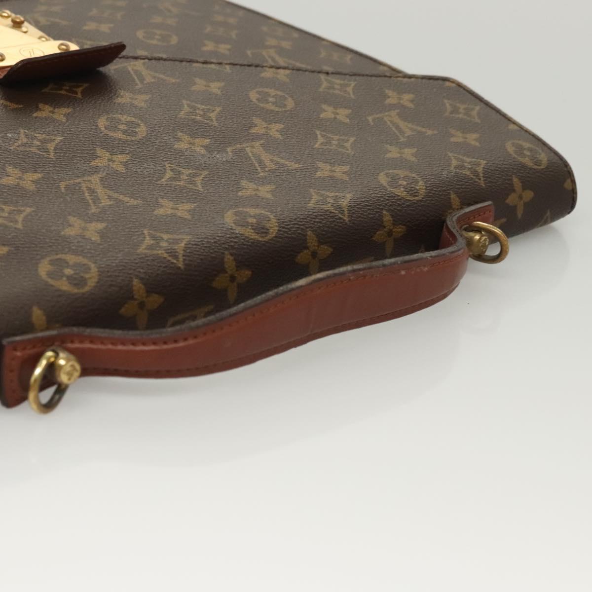 LOUIS VUITTON Monogram Porte Documents Bandouliere Bag M53338 Auth ep8745