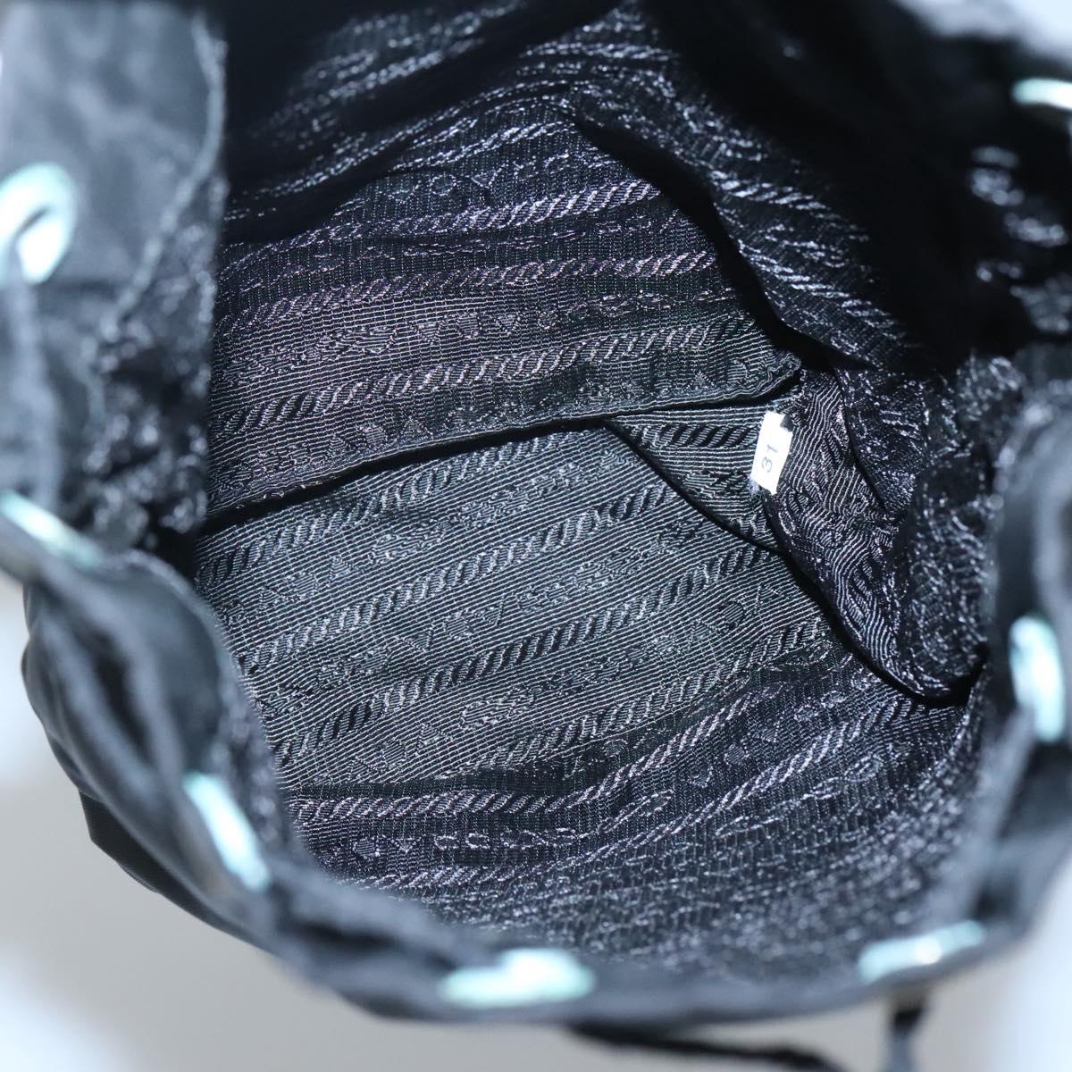 PRADA Hand Pouch Nylon Black Auth ep8754