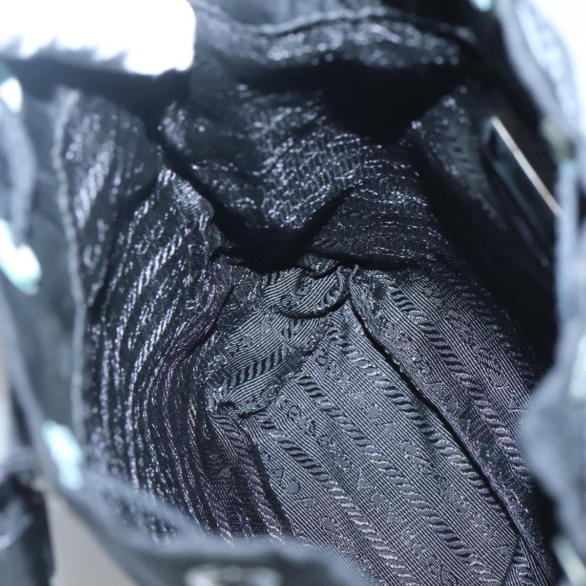 PRADA Hand Pouch Nylon Black Auth ep8754