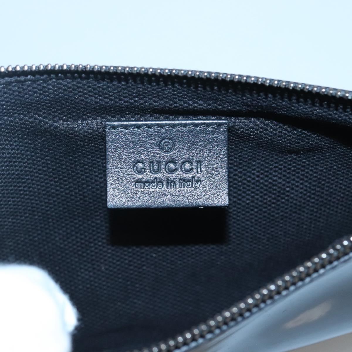 GUCCI Soho Hand Bag Enamel Black 282309 Auth ep8760
