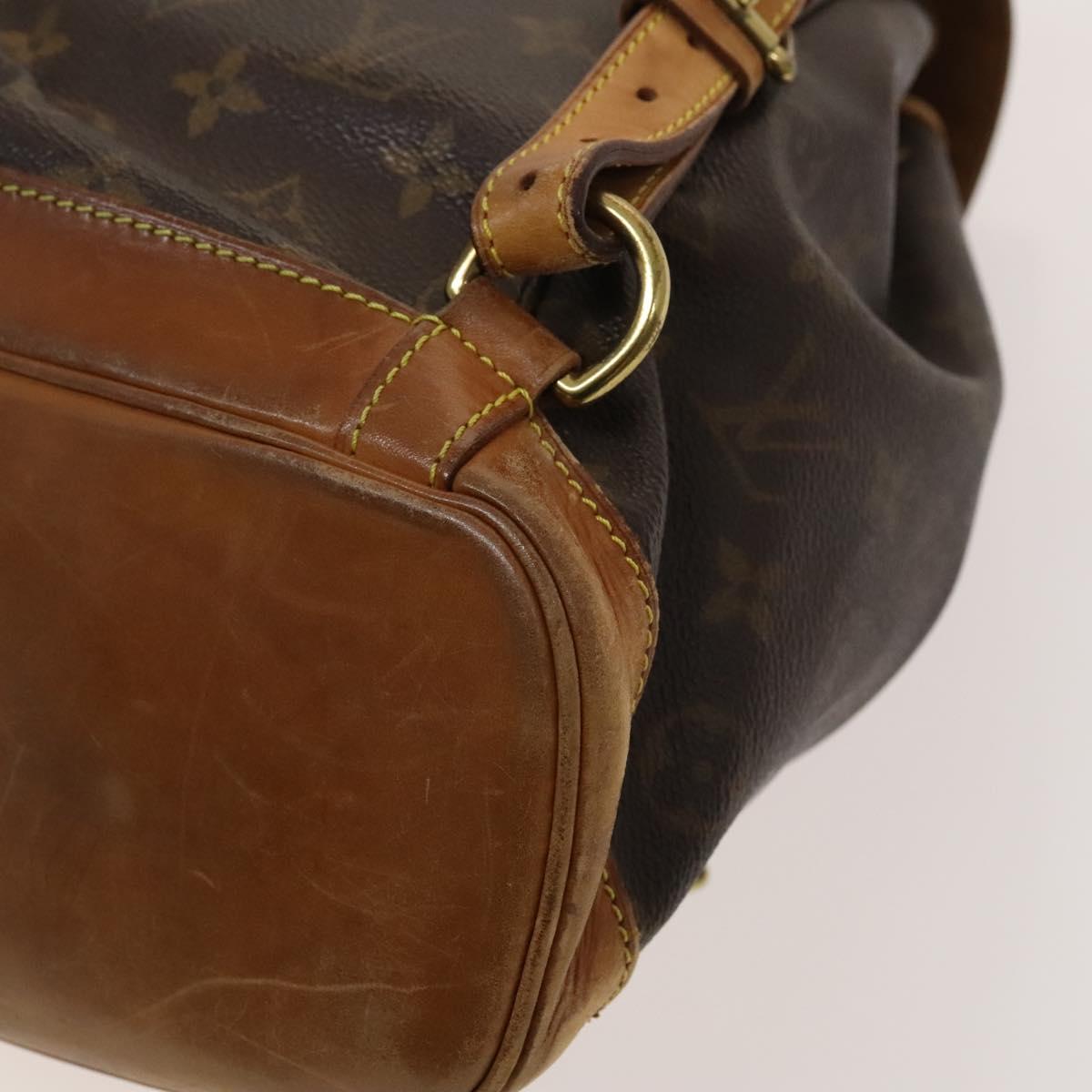 LOUIS VUITTON Monogram Montsouris MM Backpack M51136 LV Auth ep8786