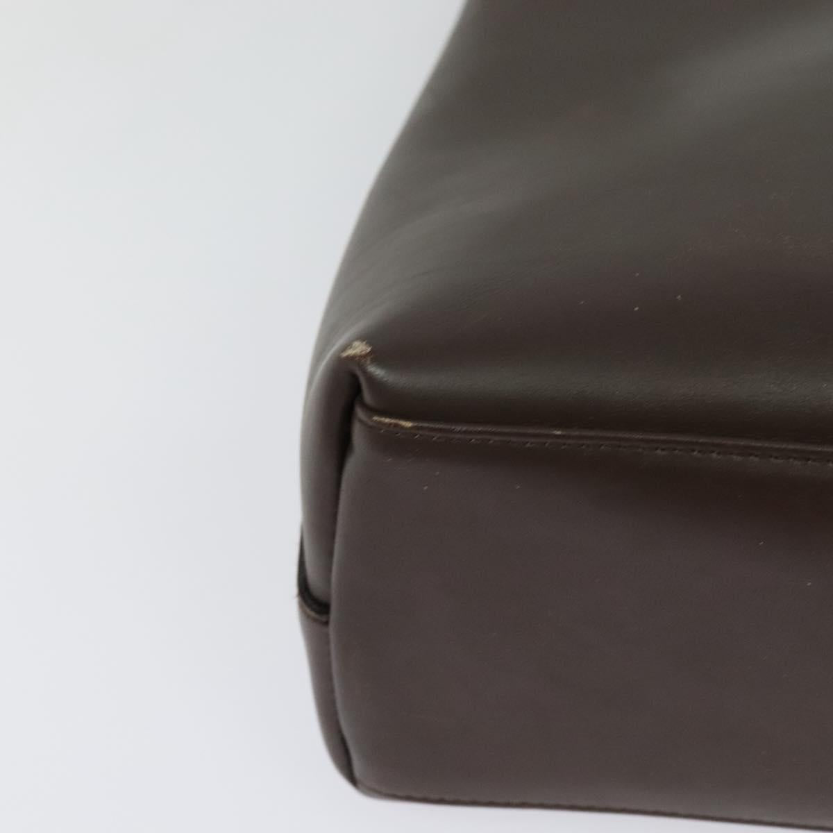 GUCCI Bamboo Shoulder Bag Leather Brown Gold 001 1553 1880 Auth ep8788