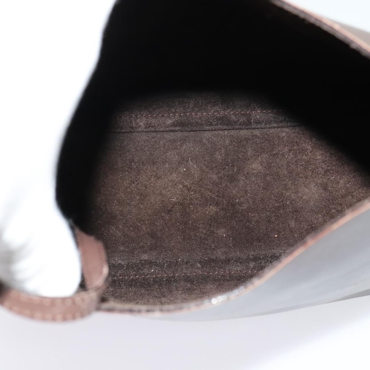 GUCCI Bamboo Shoulder Bag Leather Brown Gold 001 1553 1880 Auth ep8788